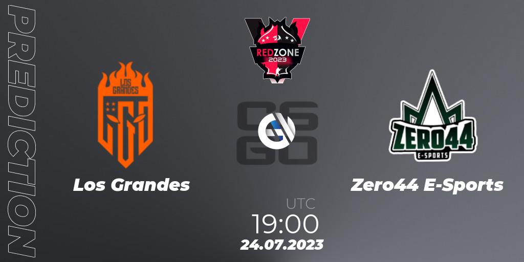 Los Grandes - Zero44 E-Sports: ennuste. 24.07.2023 at 19:00, Counter-Strike (CS2), RedZone PRO League Season 5