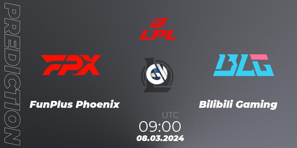 FunPlus Phoenix - Bilibili Gaming: ennuste. 08.03.24, LoL, LPL Spring 2024 - Group Stage