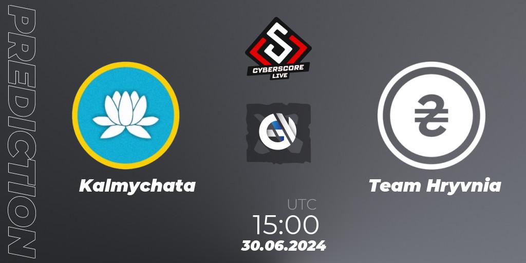 Kalmychata - Team Hryvnia: ennuste. 30.06.2024 at 15:00, Dota 2, CyberScore Cup