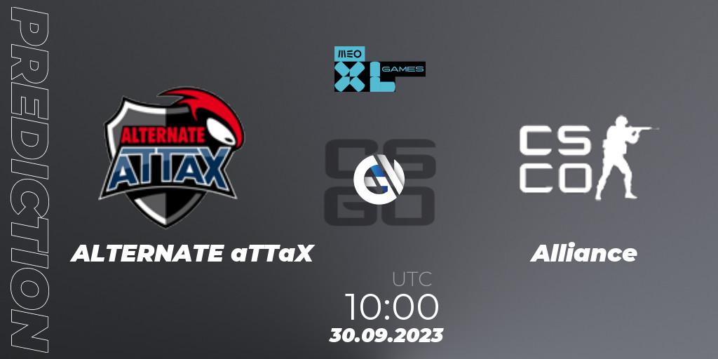 ALTERNATE aTTaX - Alliance: ennuste. 30.09.2023 at 10:00, Counter-Strike (CS2), XL Games 2023