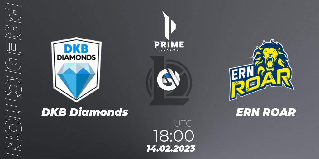 DKB Diamonds - ERN ROAR: ennuste. 14.02.23, LoL, Prime League 2nd Division Spring 2023 - Group Stage