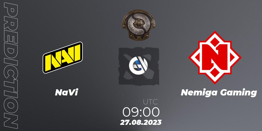 NaVi - Nemiga Gaming: ennuste. 22.08.23, Dota 2, The International 2023 - Eastern Europe Qualifier
