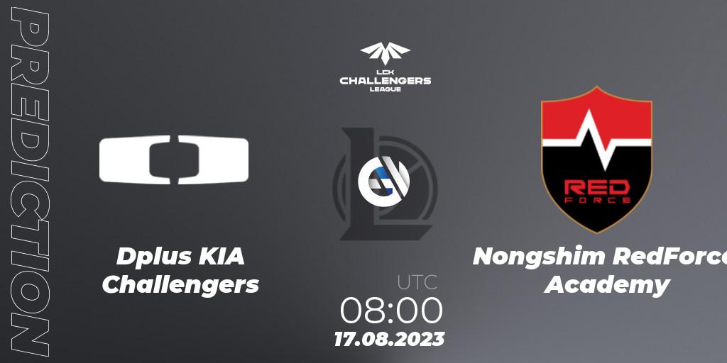 Dplus KIA Challengers - Nongshim RedForce Academy: ennuste. 17.08.2023 at 08:00, LoL, LCK Challengers League 2023 Summer - Playoffs