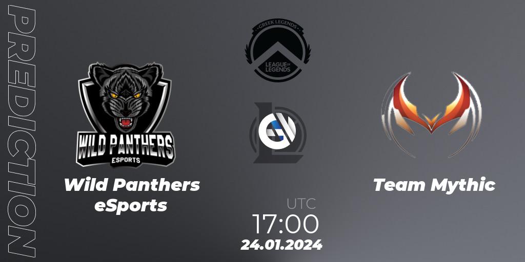 Wild Panthers eSports - Team Mythic: ennuste. 24.01.2024 at 17:00, LoL, GLL Spring 2024