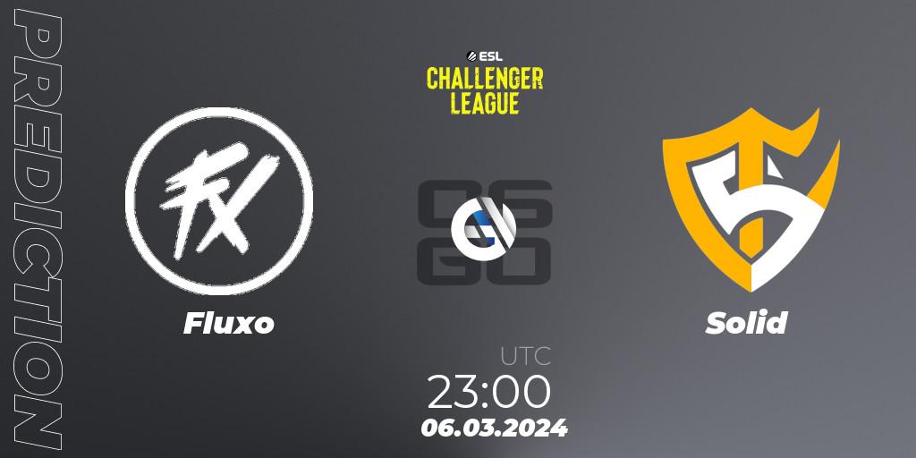Fluxo - Solid: ennuste. 06.03.2024 at 23:00, Counter-Strike (CS2), ESL Challenger League Season 47: South America