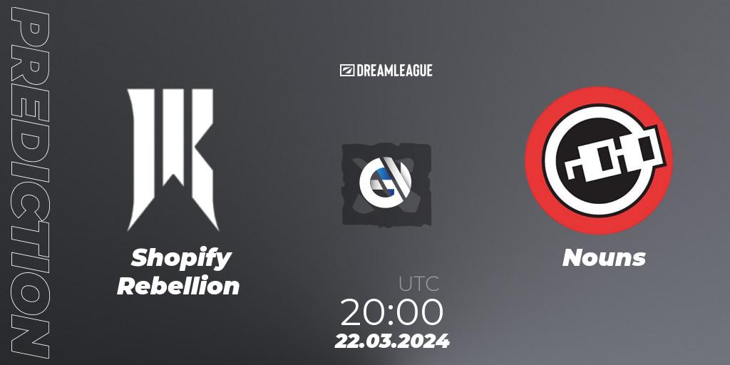 Shopify Rebellion - Nouns: ennuste. 22.03.24, Dota 2, DreamLeague Season 23: North America Closed Qualifier