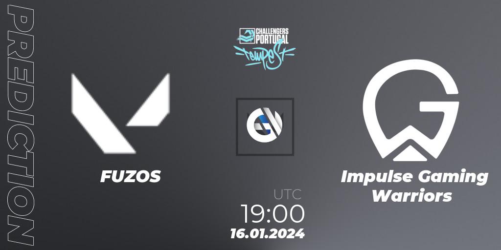 FUZOS - Impulse Gaming Warriors: ennuste. 16.01.2024 at 19:00, VALORANT, VALORANT Challengers 2024 Portugal: Tempest Split 1