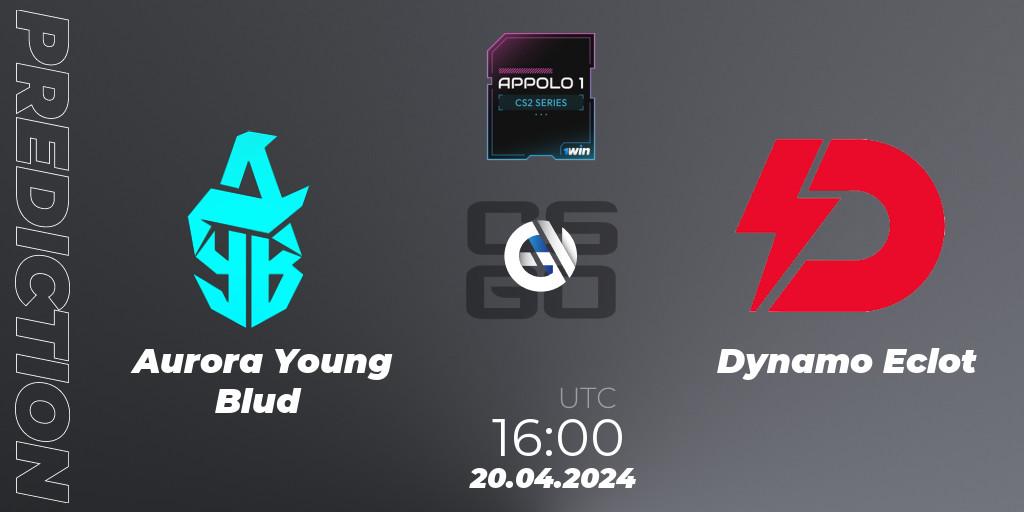 Aurora Young Blud - Dynamo Eclot: ennuste. 20.04.24, CS2 (CS:GO), Appolo1 Series: Phase 1