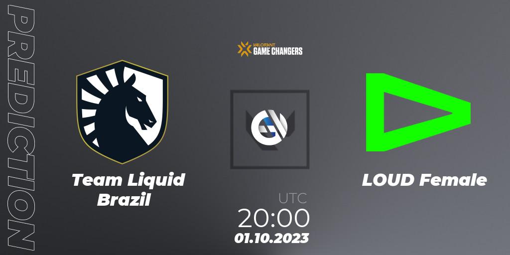 Team Liquid Brazil - LOUD Female: ennuste. 01.10.23, VALORANT, VCT 2023: Game Changers Brazil Series 2