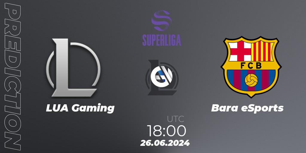 LUA Gaming - Barça eSports: ennuste. 26.06.2024 at 18:00, LoL, LVP Superliga Summer 2024
