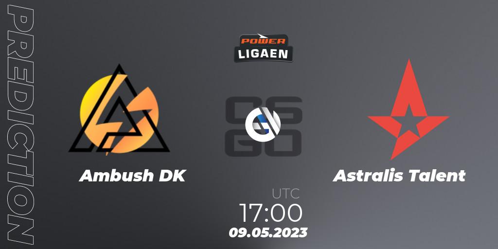 Ambush - Astralis Talent: ennuste. 09.05.2023 at 17:00, Counter-Strike (CS2), Dust2.dk Ligaen Season 23