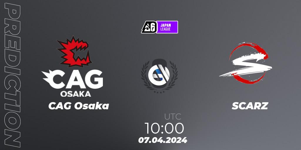 CAG Osaka - SCARZ: ennuste. 07.04.2024 at 10:00, Rainbow Six, Japan League 2024 - Stage 1