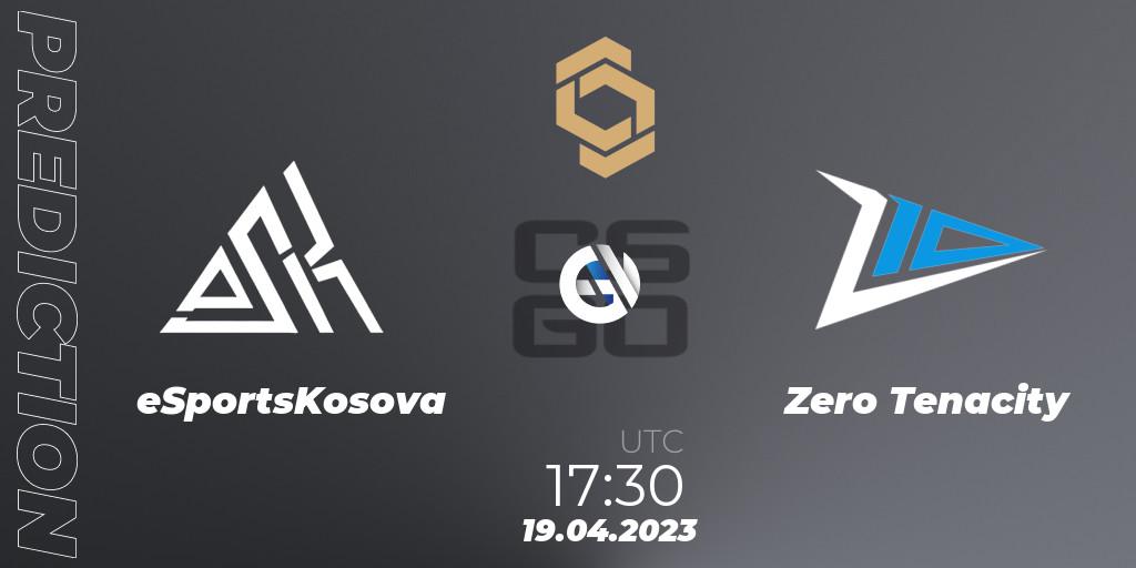 eSportsKosova - Zero Tenacity: ennuste. 19.04.2023 at 17:30, Counter-Strike (CS2), CCT South Europe Series #4: Closed Qualifier