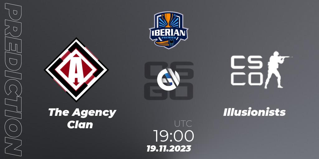 The Agency Clan - Illusionists: ennuste. 19.11.2023 at 19:00, Counter-Strike (CS2), Dogmination Iberian Premier 2023: Online Stage