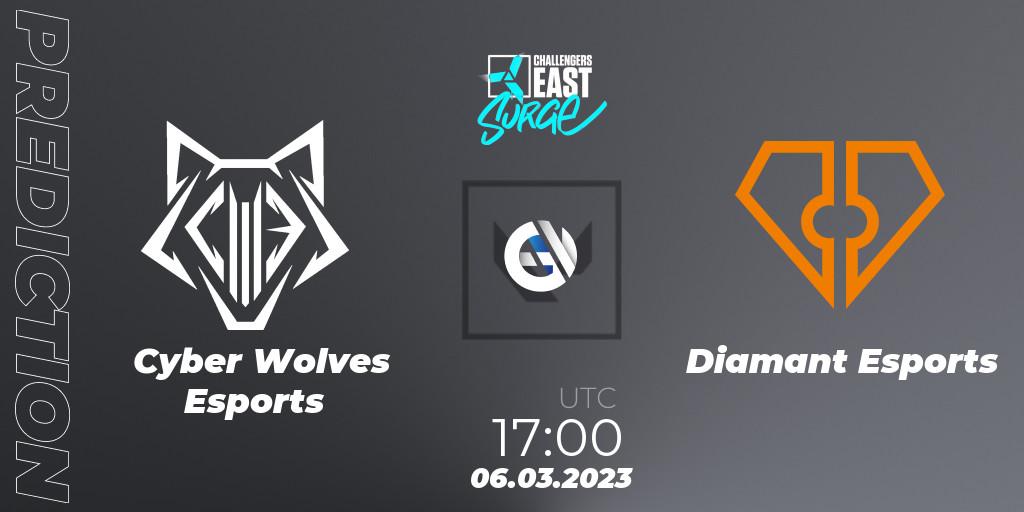 Cyber Wolves Esports - Diamant Esports: ennuste. 06.03.23, VALORANT, VALORANT Challengers 2023 East: Surge Split 1