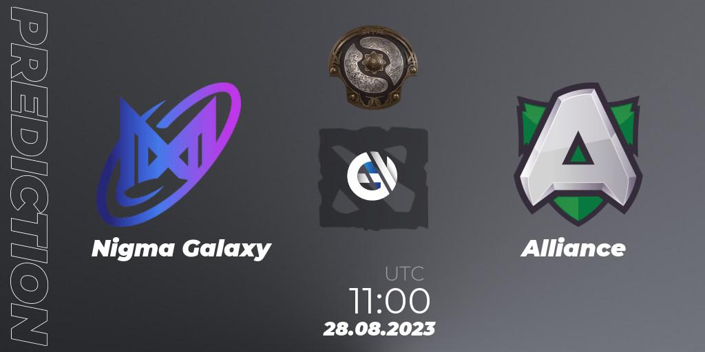 Nigma Galaxy - Alliance: ennuste. 28.08.2023 at 12:00, Dota 2, The International 2023 - Western Europe Qualifier
