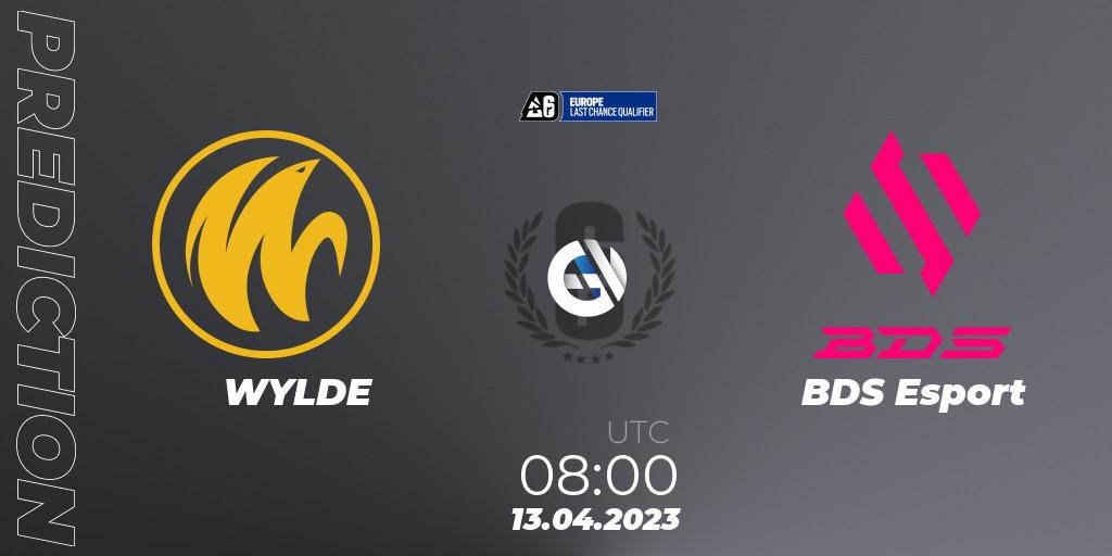 WYLDE - BDS Esport: ennuste. 13.04.23, Rainbow Six, Europe League 2023 - Stage 1 - Last Chance Qualifiers