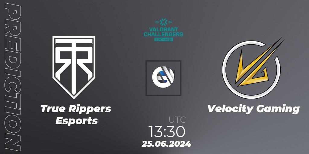 True Rippers Esports - Velocity Gaming: ennuste. 25.06.2024 at 13:30, VALORANT, VALORANT Challengers 2024: South Asia - Split 2