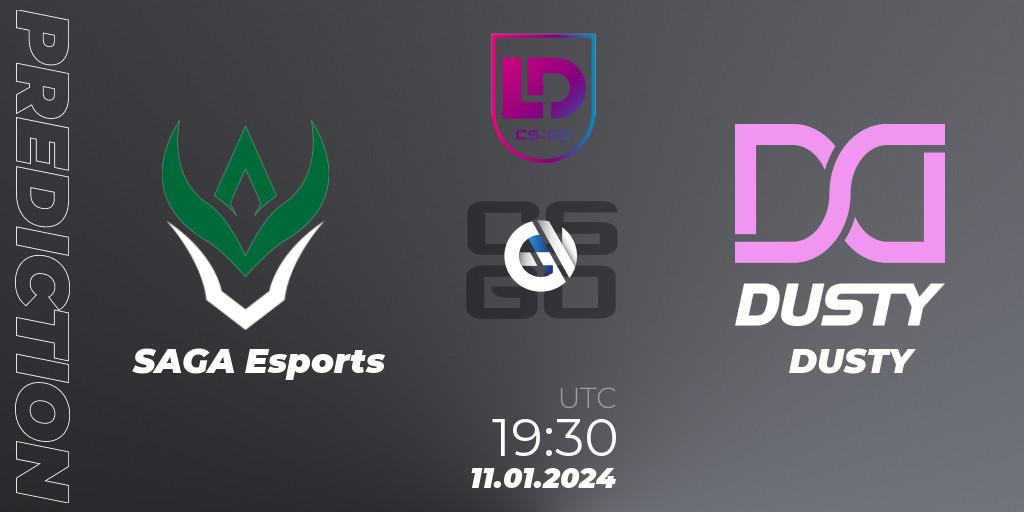 SAGA Esports - DUSTY: ennuste. 11.01.2024 at 19:30, Counter-Strike (CS2), Icelandic Esports League Season 8: Regular Season