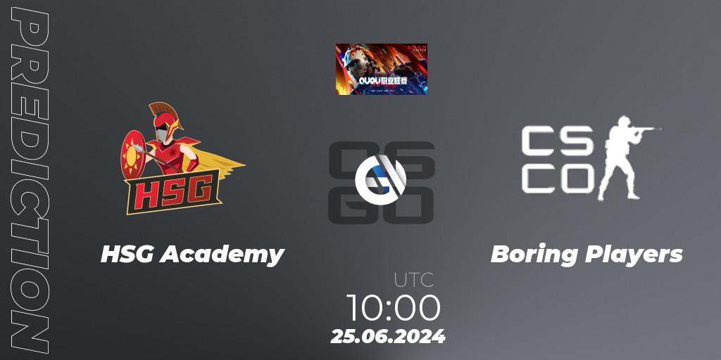 HSG Academy - Boring Players: ennuste. 25.06.2024 at 10:00, Counter-Strike (CS2), QU Pro League