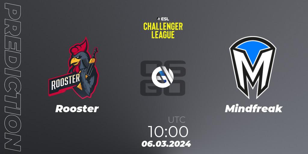Rooster - Mindfreak: ennuste. 06.03.24, CS2 (CS:GO), ESL Challenger League Season 47: Oceania