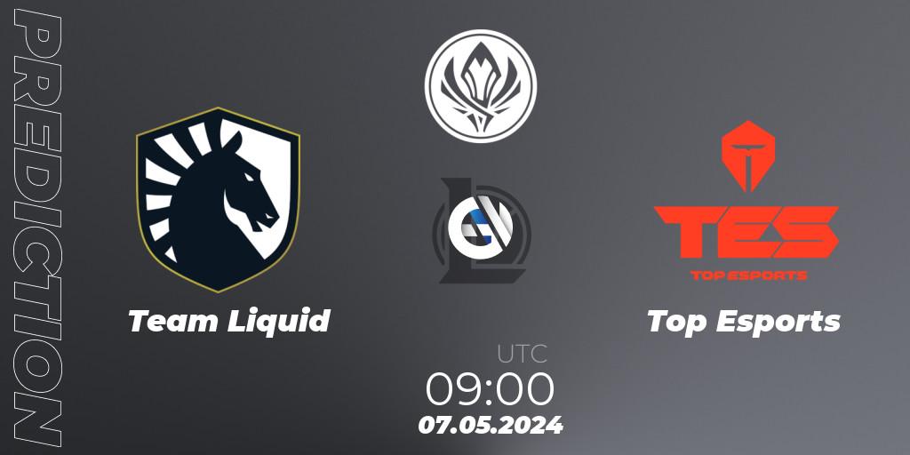 Team Liquid - Top Esports: ennuste. 07.05.24, LoL, Mid Season Invitational 2024 - Bracket Stage