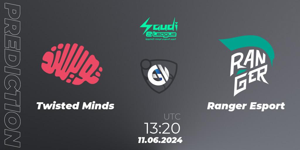 Twisted Minds - Ranger Esport: ennuste. 11.06.2024 at 13:20, Rocket League, Saudi eLeague 2024 - Major 2