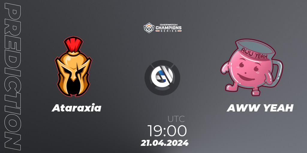 Ataraxia - AWW YEAH: ennuste. 21.04.2024 at 19:00, Overwatch, Overwatch Champions Series 2024 - EMEA Stage 2 Group Stage
