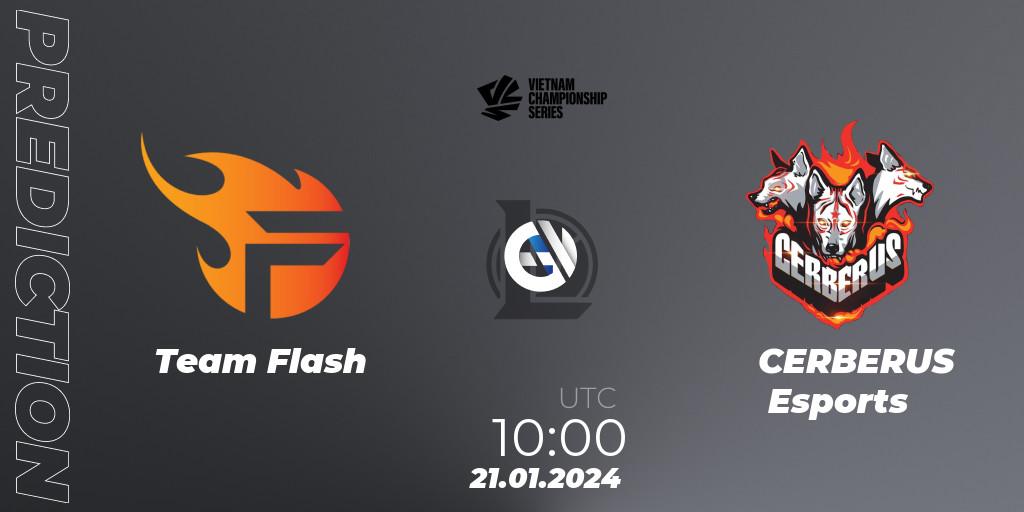 Team Flash - CERBERUS Esports: ennuste. 21.01.2024 at 10:00, LoL, VCS Dawn 2024 - Group Stage