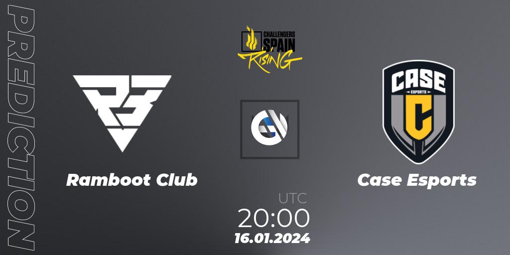 Ramboot Club - Case Esports: ennuste. 16.01.2024 at 19:50, VALORANT, VALORANT Challengers 2024 Spain: Rising Split 1