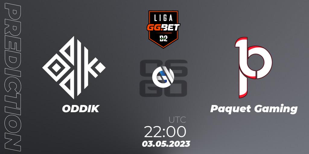 ODDIK - Paquetá Gaming: ennuste. 06.05.2023 at 00:00, Counter-Strike (CS2), Dust2 Brasil Liga Season 1