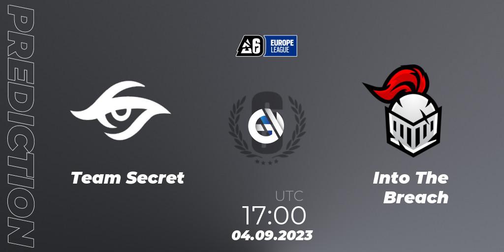 Team Secret - Into The Breach: ennuste. 04.09.2023 at 17:00, Rainbow Six, Europe League 2023 - Stage 2