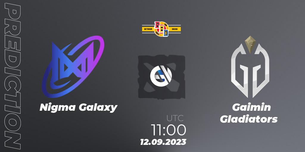 Nigma Galaxy - Gaimin Gladiators: ennuste. 12.09.2023 at 12:15, Dota 2, BetBoom Dacha