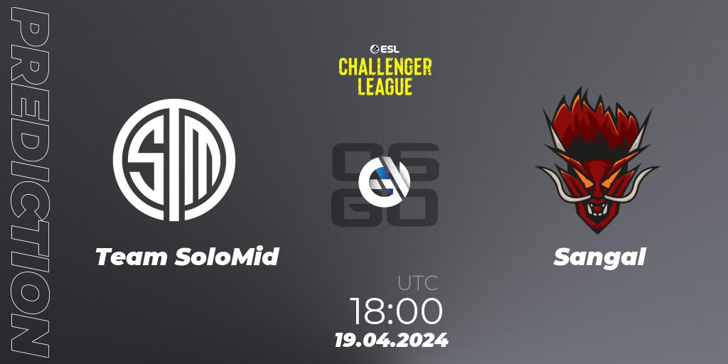 Team SoloMid - Sangal: ennuste. 19.04.24, CS2 (CS:GO), ESL Challenger League Season 47: Europe