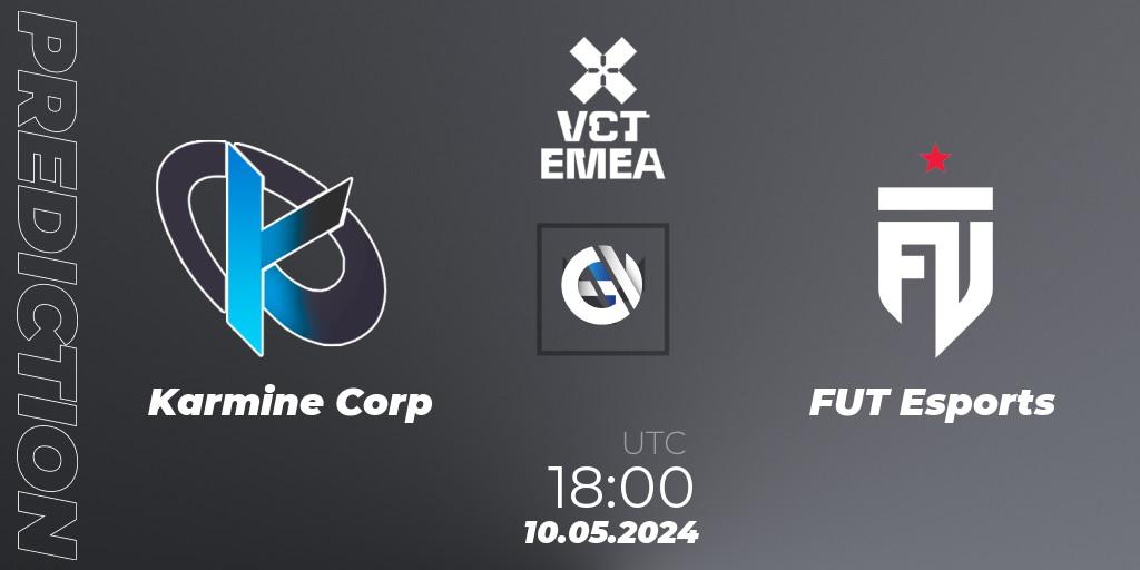 Karmine Corp - FUT Esports: ennuste. 10.05.2024 at 17:40, VALORANT, VCT 2024: EMEA Stage 1