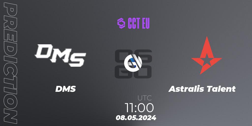 DMS - Astralis Talent: ennuste. 08.05.2024 at 11:00, Counter-Strike (CS2), CCT Season 2 European Series #3 Play-In