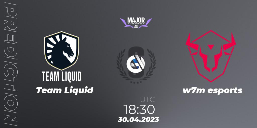Team Liquid - w7m esports: ennuste. 30.04.2023 at 17:45, Rainbow Six, BLAST R6 Major Copenhagen 2023