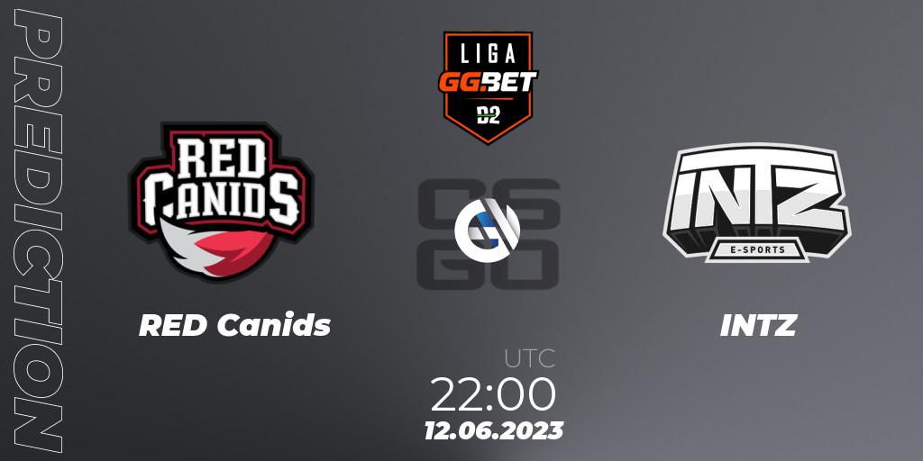 RED Canids - INTZ: ennuste. 12.06.23, CS2 (CS:GO), Dust2 Brasil Liga Season 1