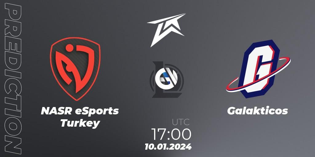 NASR eSports Turkey - Galakticos: ennuste. 10.01.2024 at 17:00, LoL, TCL 2024 Season Cup