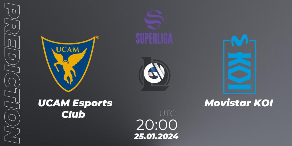 UCAM Esports Club - Movistar KOI: ennuste. 25.01.2024 at 20:00, LoL, Superliga Spring 2024 - Group Stage