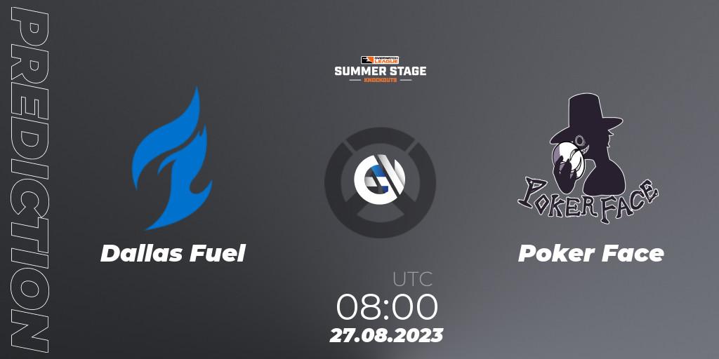 Dallas Fuel - Poker Face: ennuste. 27.08.23, Overwatch, Overwatch League 2023 - Summer Stage Knockouts