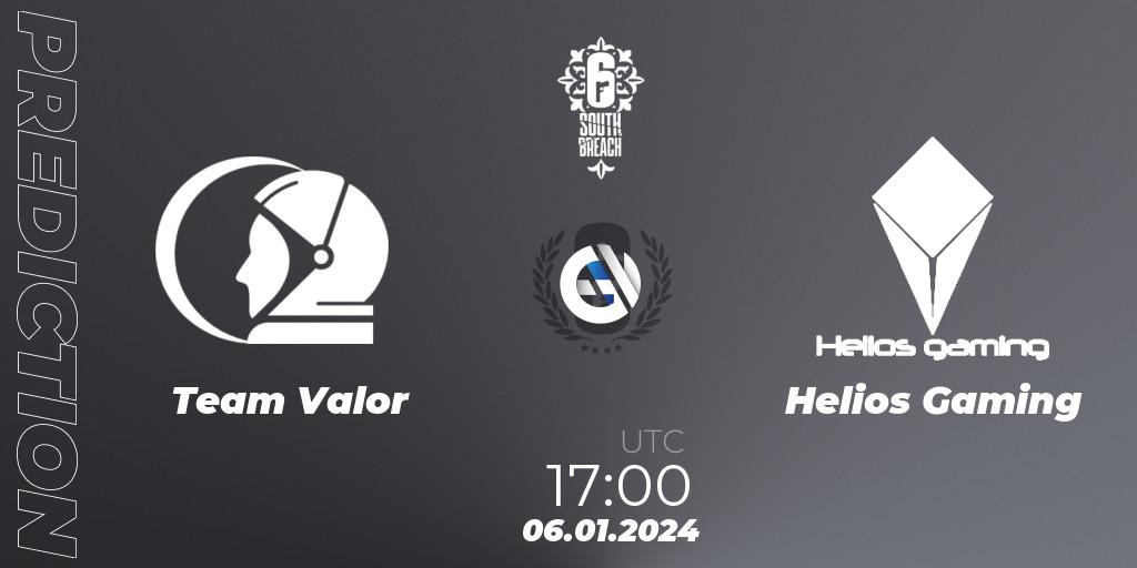 Team Valor - Helios Gaming: ennuste. 06.01.2024 at 17:00, Rainbow Six, R6 South Breach