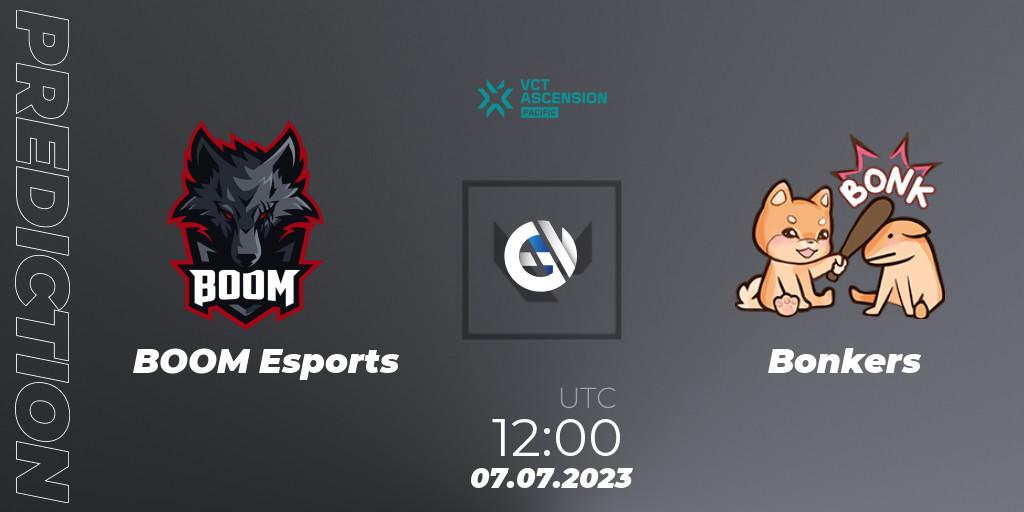 BOOM Esports - Bonkers: ennuste. 07.07.2023 at 12:30, VALORANT, VALORANT Challengers Ascension 2023: Pacific