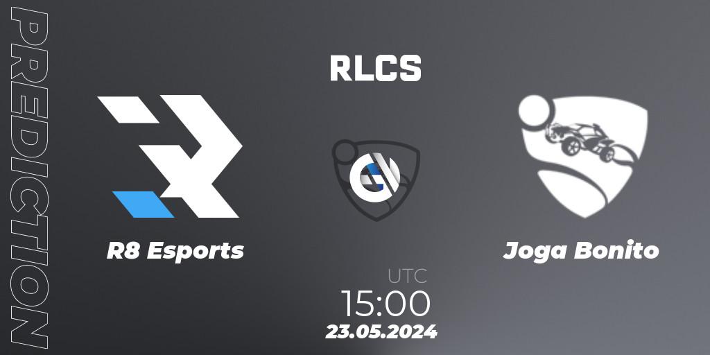 R8 Esports - Joga Bonito: ennuste. 23.05.2024 at 15:00, Rocket League, RLCS 2024 - Major 2: MENA Open Qualifier 6