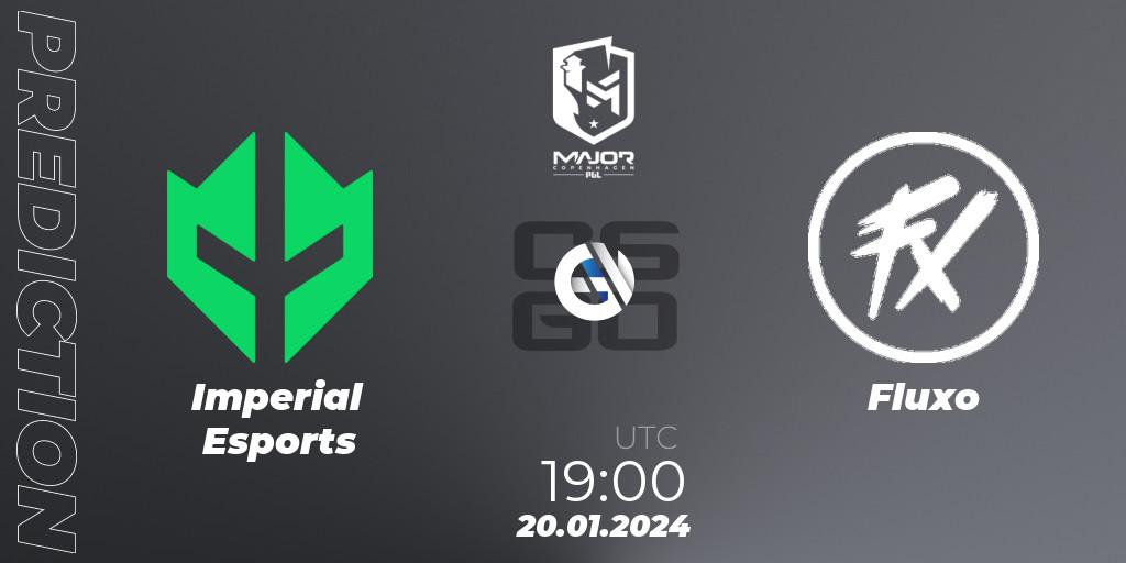 Imperial Esports - Fluxo: ennuste. 20.01.2024 at 19:10, Counter-Strike (CS2), PGL CS2 Major Copenhagen 2024 South America RMR Closed Qualifier