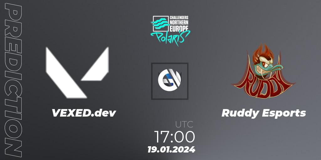 VEXED.dev - Ruddy Esports: ennuste. 19.01.2024 at 17:00, VALORANT, VALORANT Challengers 2024 Northern Europe: Polaris Split 1