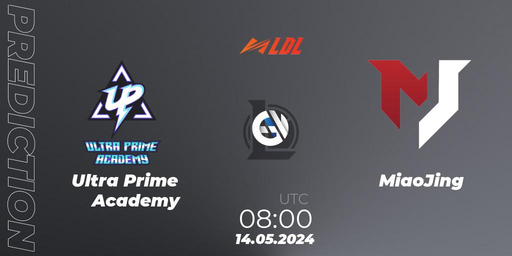Ultra Prime Academy - MiaoJing: ennuste. 14.05.2024 at 08:00, LoL, LDL 2024 - Stage 2