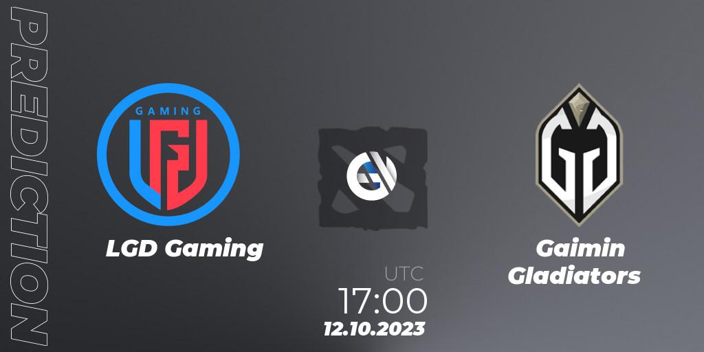 LGD Gaming - Gaimin Gladiators: ennuste. 12.10.23, Dota 2, The International 2023 - Group Stage