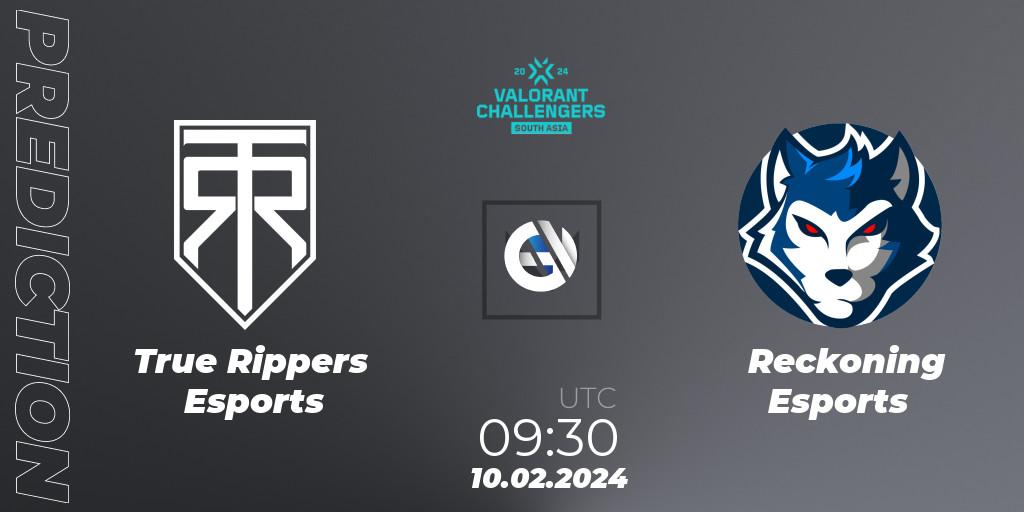 True Rippers Esports - Reckoning Esports: ennuste. 10.02.24, VALORANT, VALORANT Challengers 2024: South Asia Split 1 - Cup 1