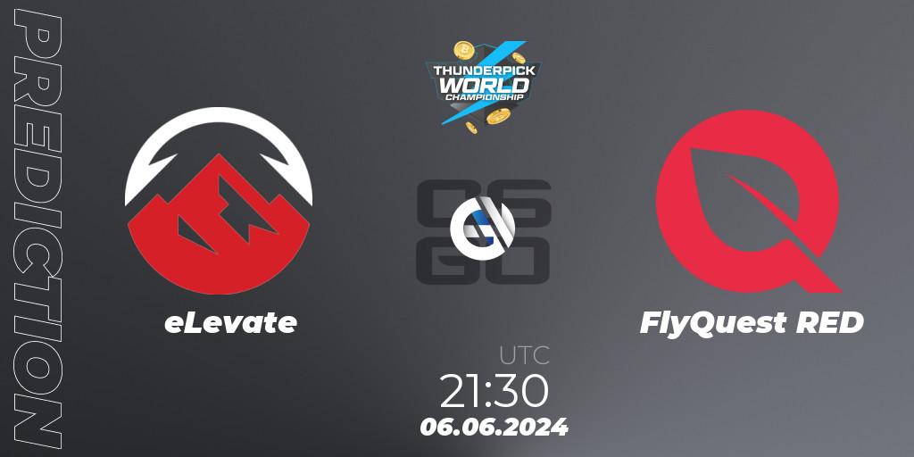 eLevate - FlyQuest RED: ennuste. 06.06.2024 at 21:30, Counter-Strike (CS2), Thunderpick World Championship 2024: North American Series #2